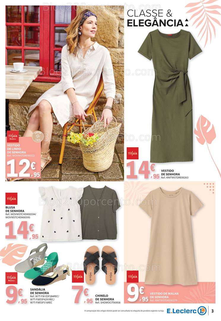 Antevisão Folheto E-LECLERC Especial Moda Primavera Verão Promoções de 13 a 25 maio all