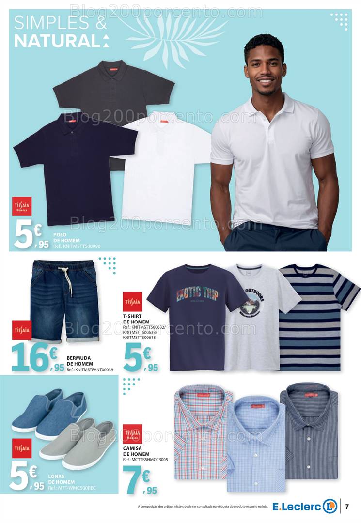 Antevisão Folheto E-LECLERC Especial Moda Primavera Verão Promoções de 13 a 25 maio all