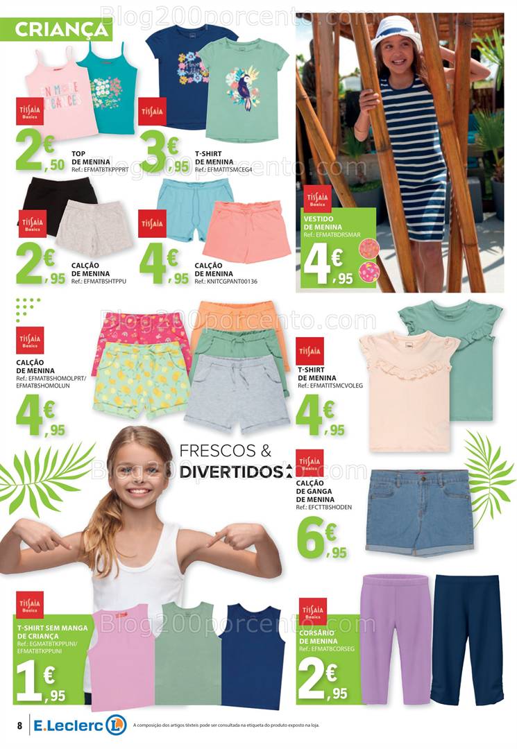 Antevisão Folheto E-LECLERC Especial Moda Primavera Verão Promoções de 13 a 25 maio all