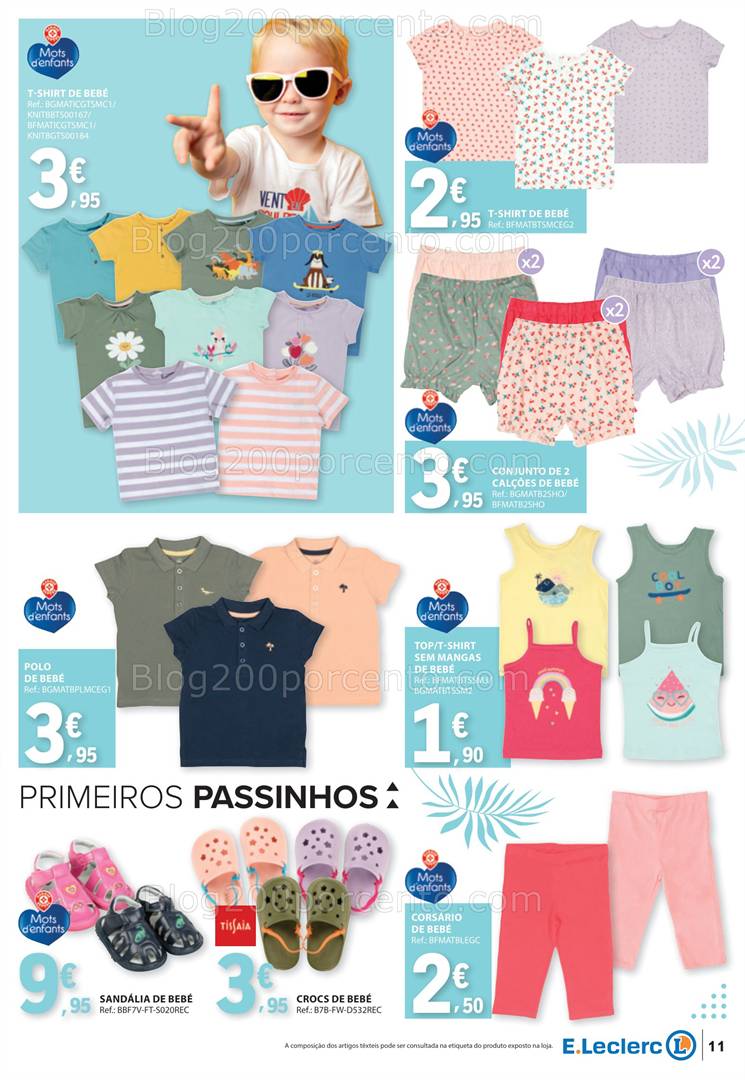 Antevisão Folheto E-LECLERC Especial Moda Primavera Verão Promoções de 13 a 25 maio all