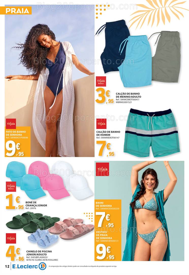 Antevisão Folheto E-LECLERC Especial Moda Primavera Verão Promoções de 13 a 25 maio all