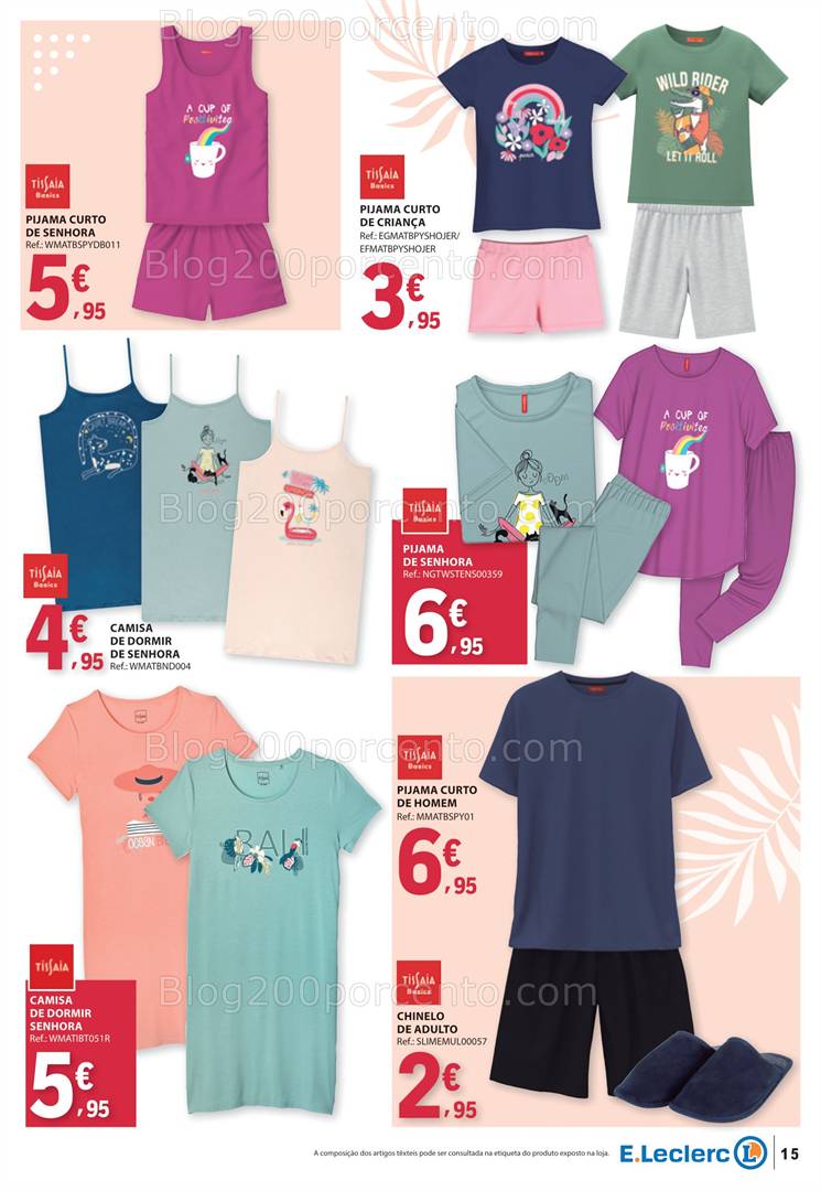 Antevisão Folheto E-LECLERC Especial Moda Primavera Verão Promoções de 13 a 25 maio all