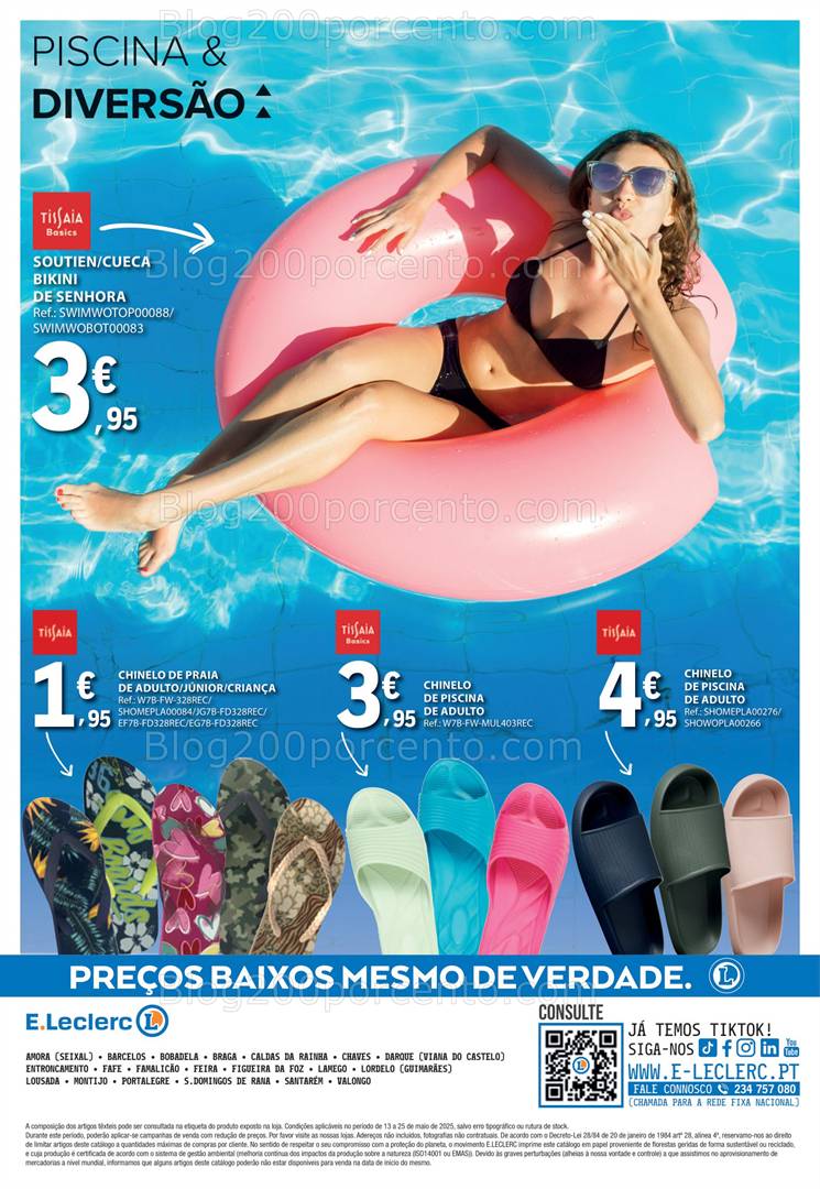 Antevisão Folheto E-LECLERC Especial Moda Primavera Verão Promoções de 13 a 25 maio all