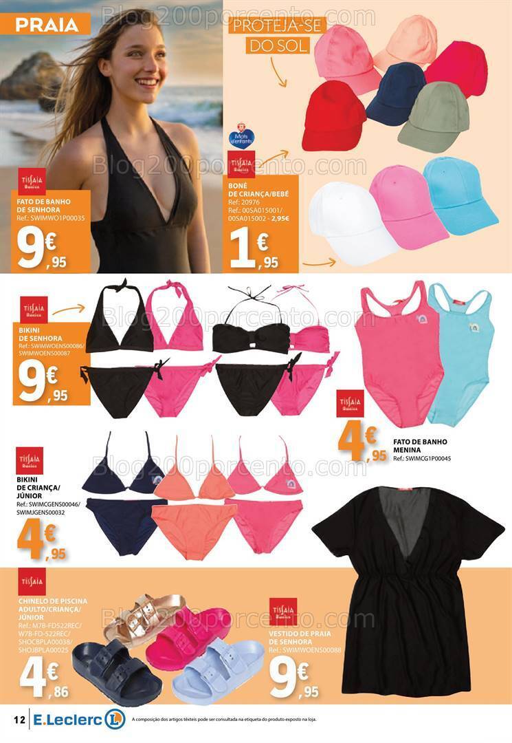 Antevisão Folheto E-LECLERC Moda Primavera - Verão Promoções de 14 a 26 maio