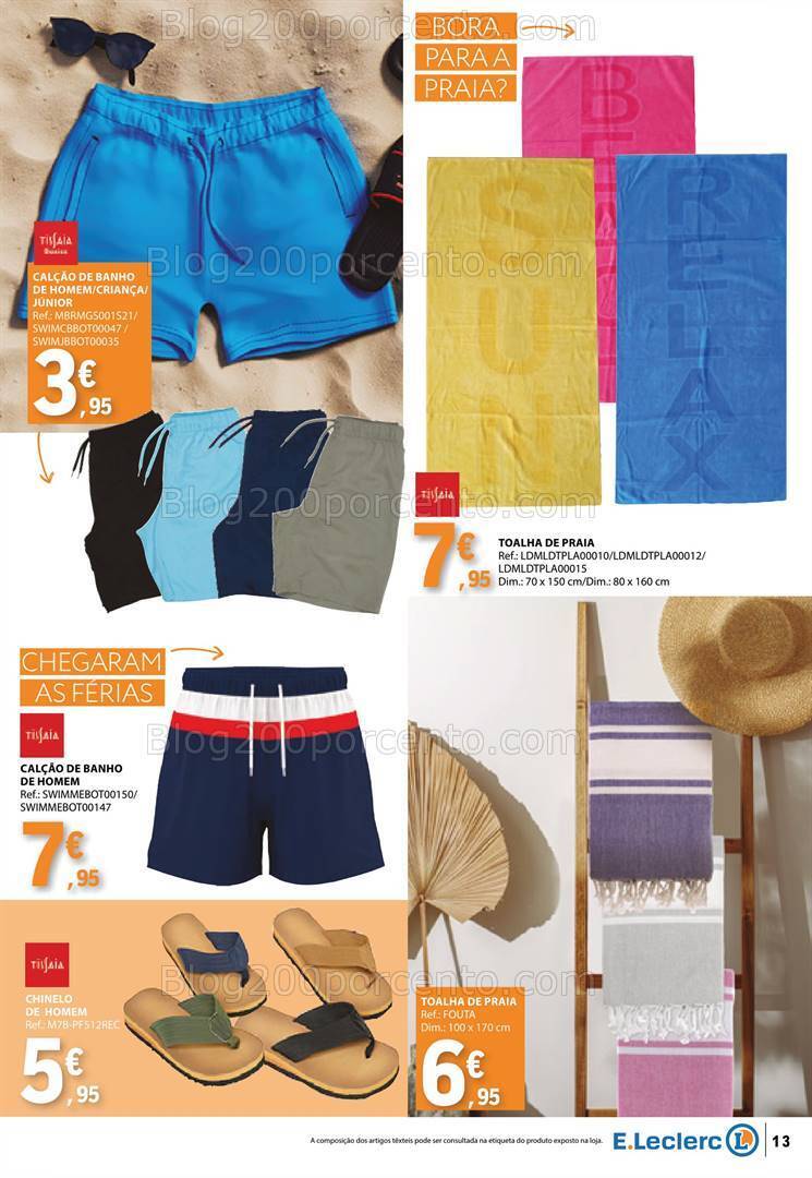 Antevisão Folheto E-LECLERC Moda Primavera - Verão Promoções de 14 a 26 maio