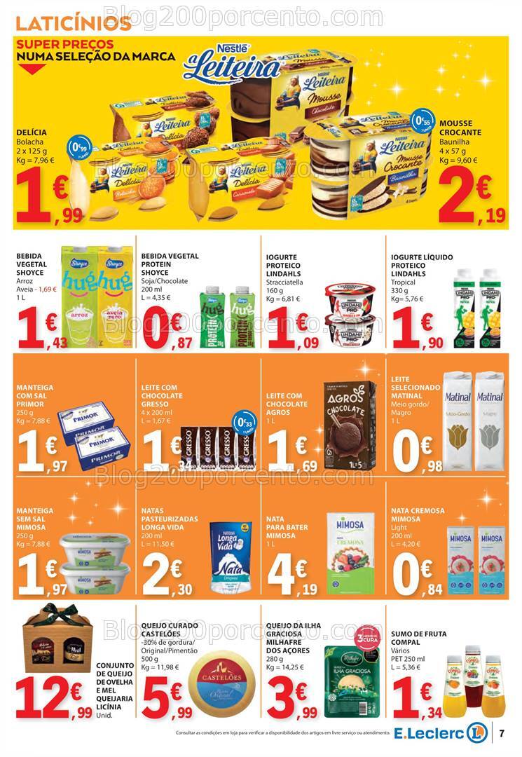 Antevisão Folheto E-LECLERC Promoções de 12 a 18 dezembro