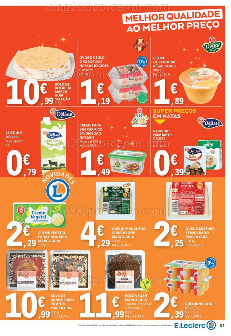 Antevisão Folheto E-LECLERC Marca Própria Promoções de 12 a 18 dezembro
