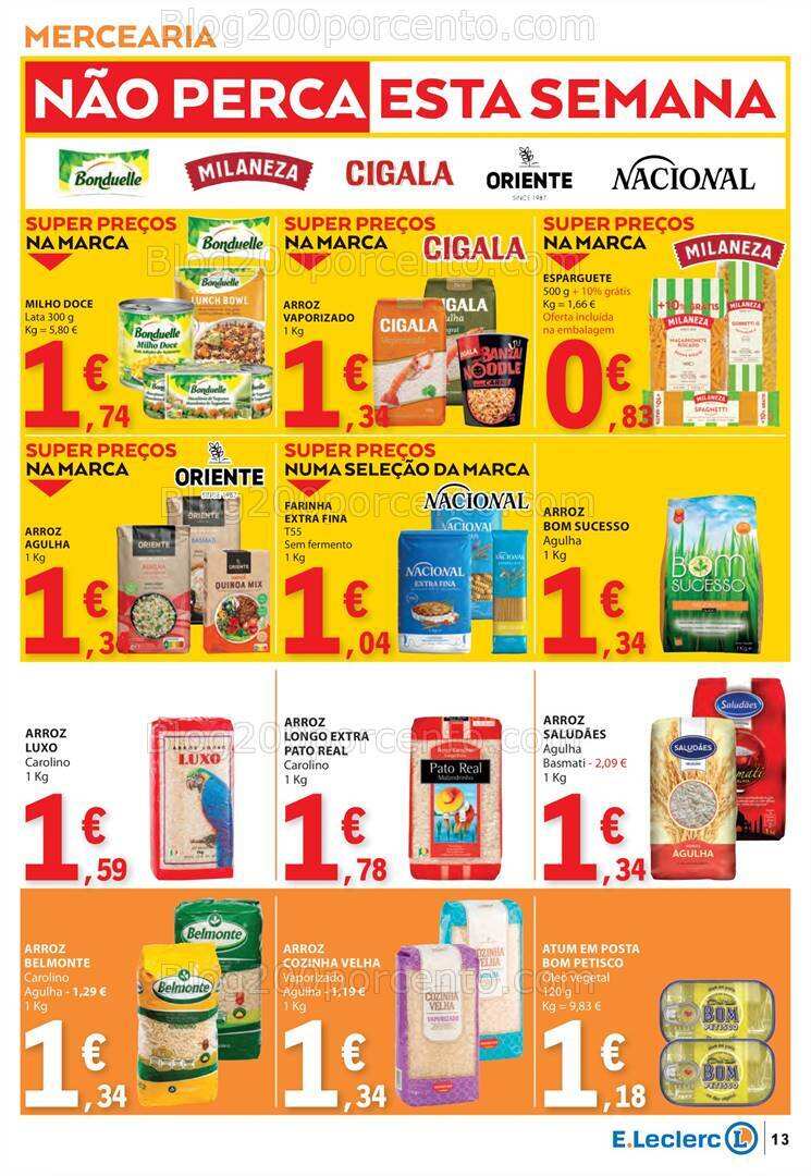 Antevisão Folheto E-LECLERC Promoções de 13 a 19 junho