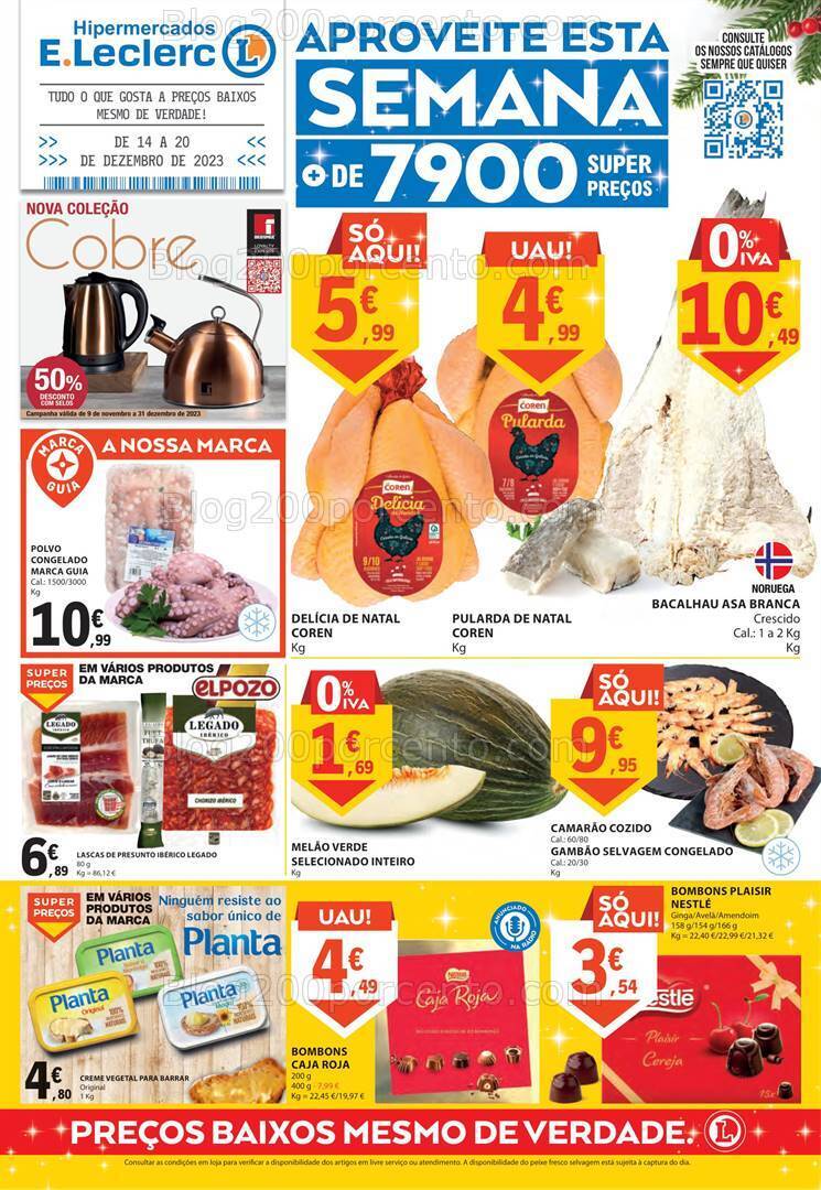 Antevisão Folheto E-LECLERC Promoções de 14 a 20 dezembro