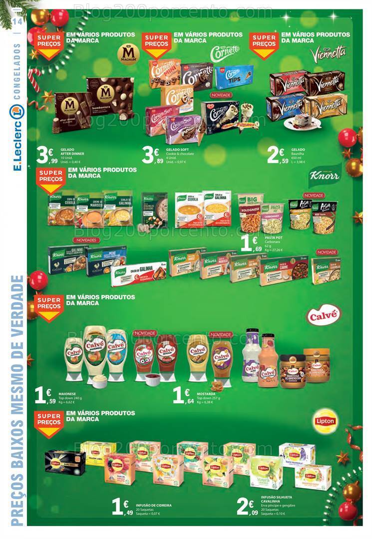 Antevisão Folheto E-LECLERC Promoções de 14 a 20 dezembro