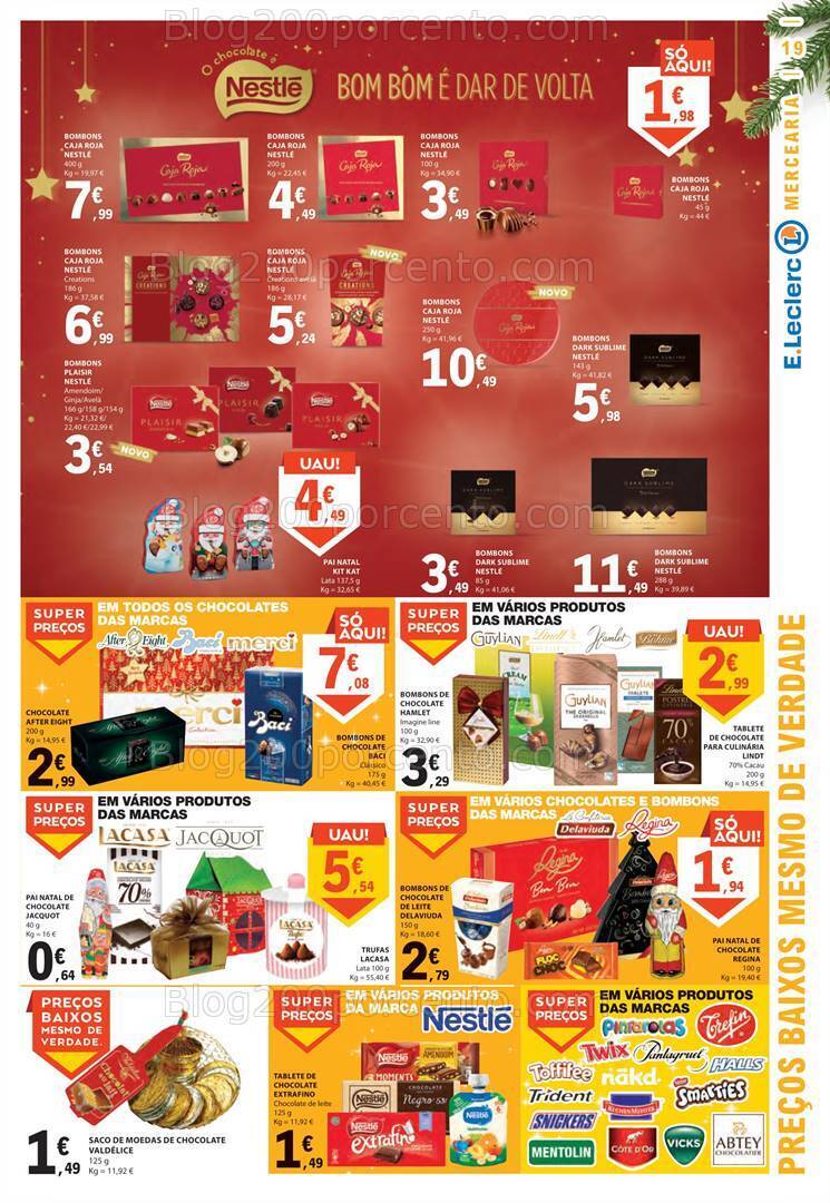 Antevisão Folheto E-LECLERC Promoções de 14 a 20 dezembro