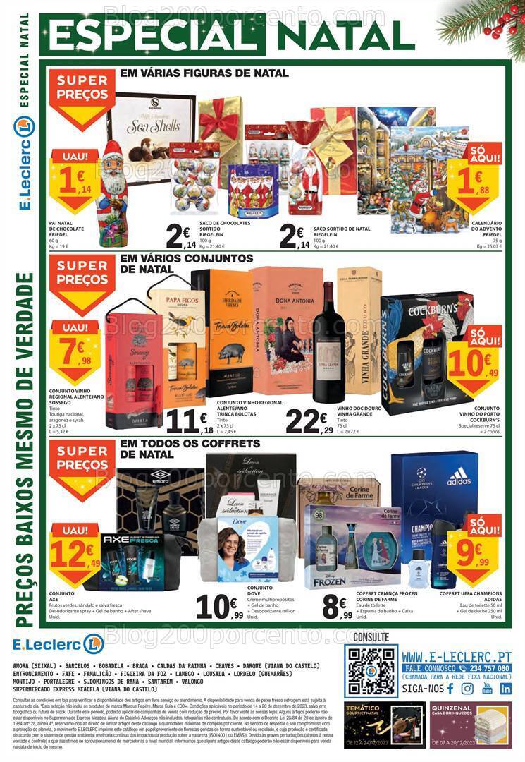 Antevisão Folheto E-LECLERC Promoções de 14 a 20 dezembro