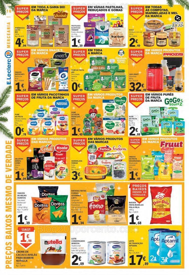 Antevisão Folheto E-LECLERC Promoções de 16 a 22 novembro