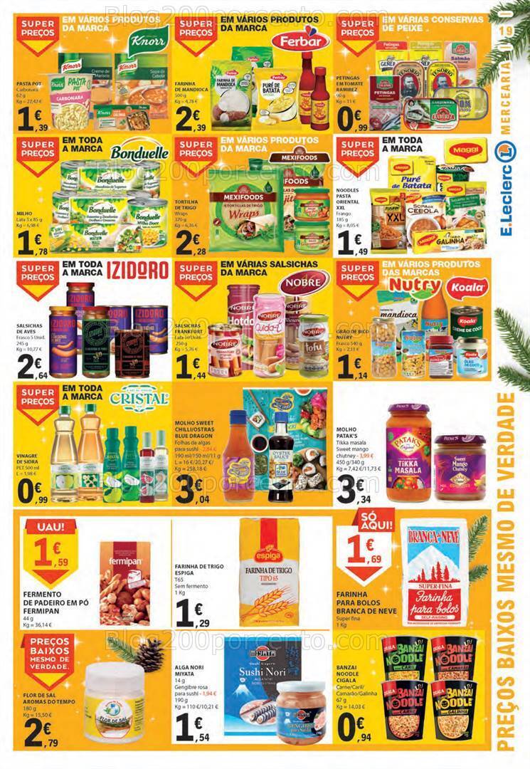 Antevisão Folheto E-LECLERC Promoções de 16 a 22 novembro
