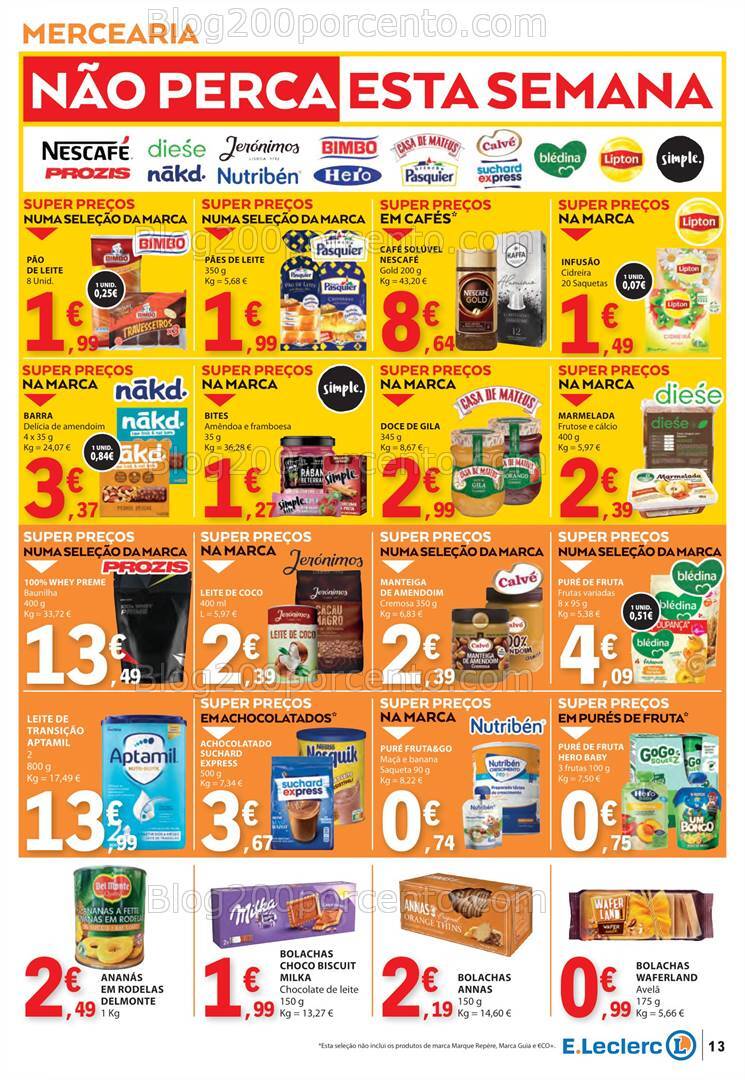 Antevisão Folheto E-LECLERC Promoções de 17 a 23 outubro