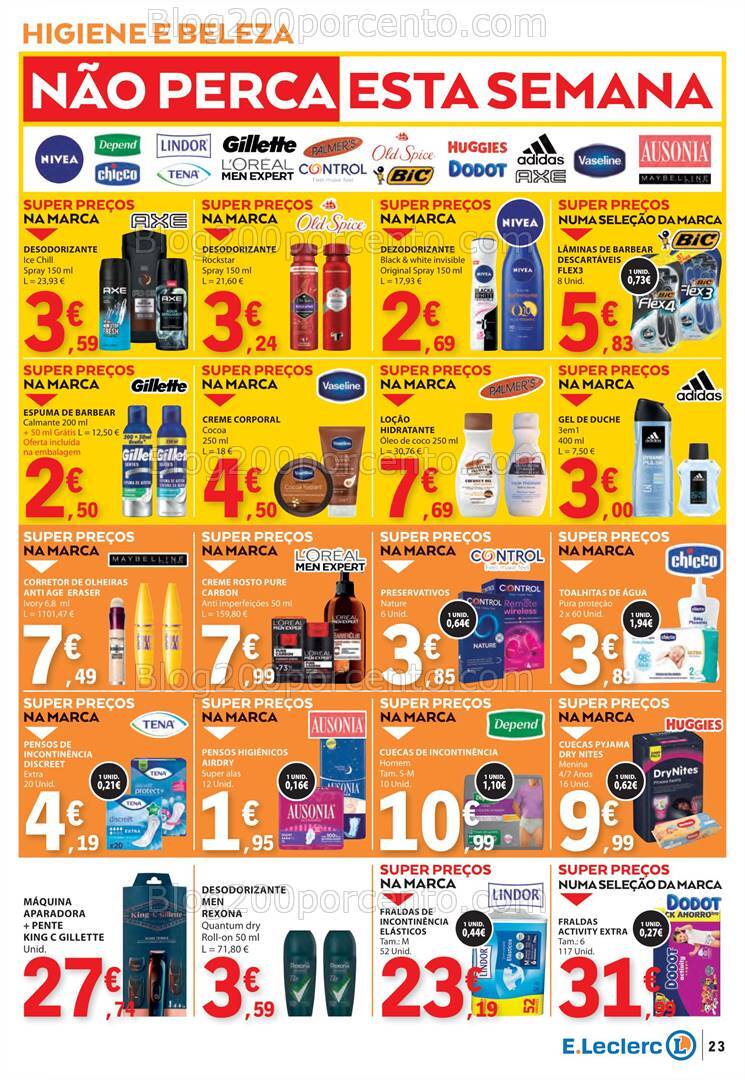 Antevisão Folheto E-LECLERC Promoções de 17 a 23 outubro