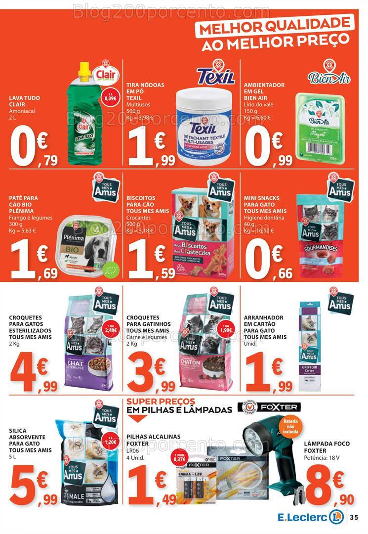 Antevisão Folheto E-LECLERC Marca Própria Promoções de 17 a 23 outubro