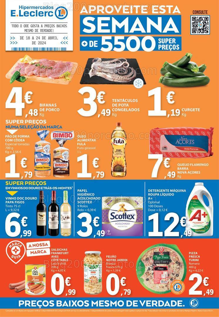 Antevisão Folheto E-LECLERC Promoções de 18 a 24 abril
