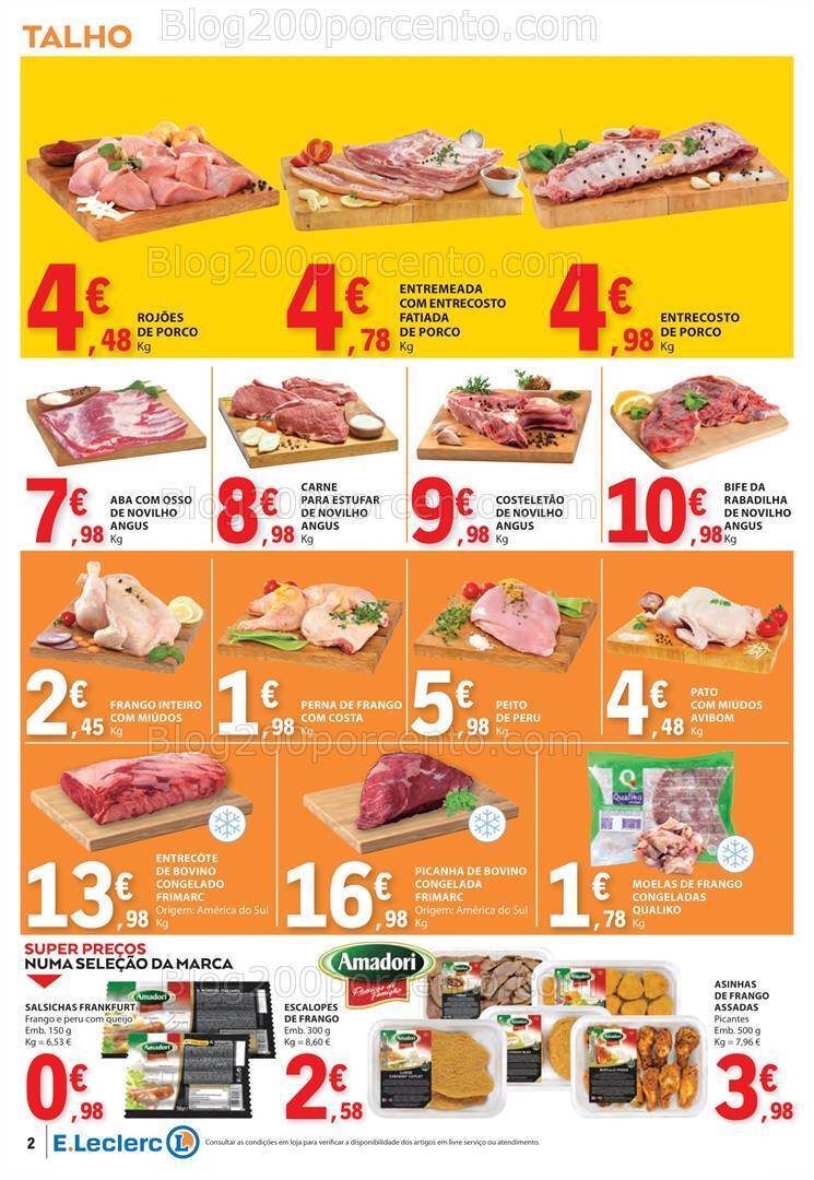 Antevisão Folheto E-LECLERC Promoções de 18 a 24 abril