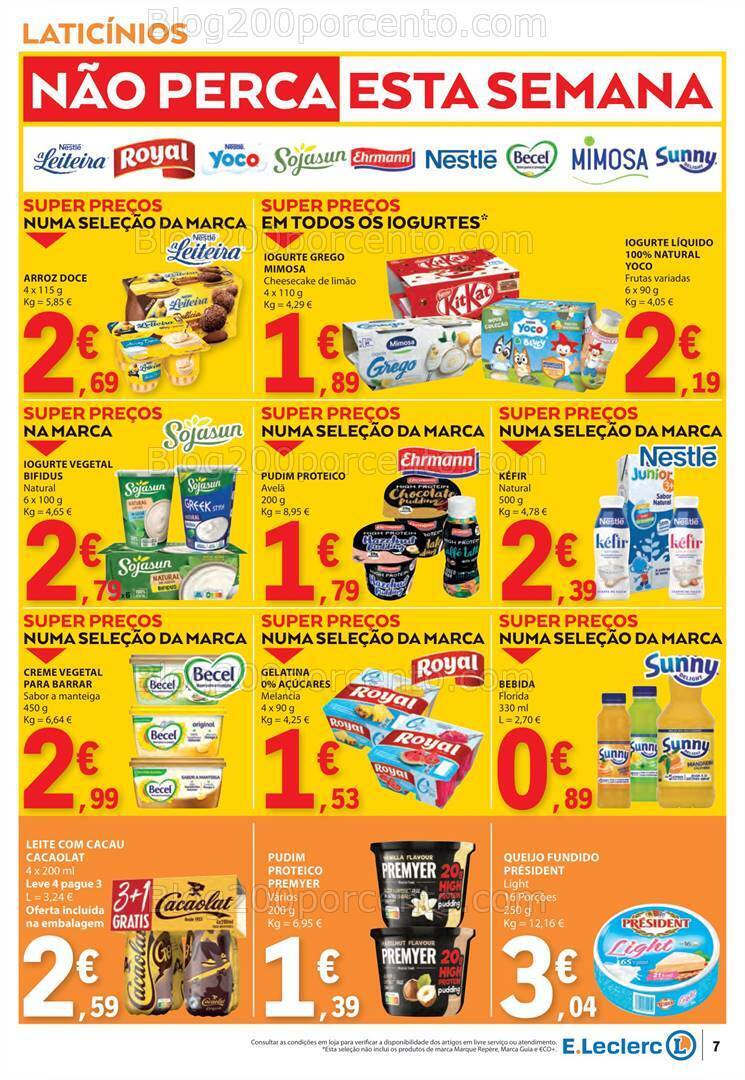 Antevisão Folheto E-LECLERC Promoções de 18 a 24 abril