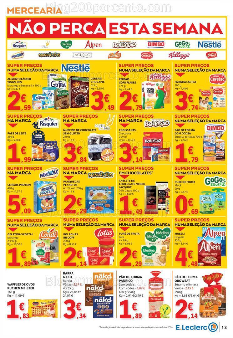 Antevisão Folheto E-LECLERC Promoções de 18 a 24 abril