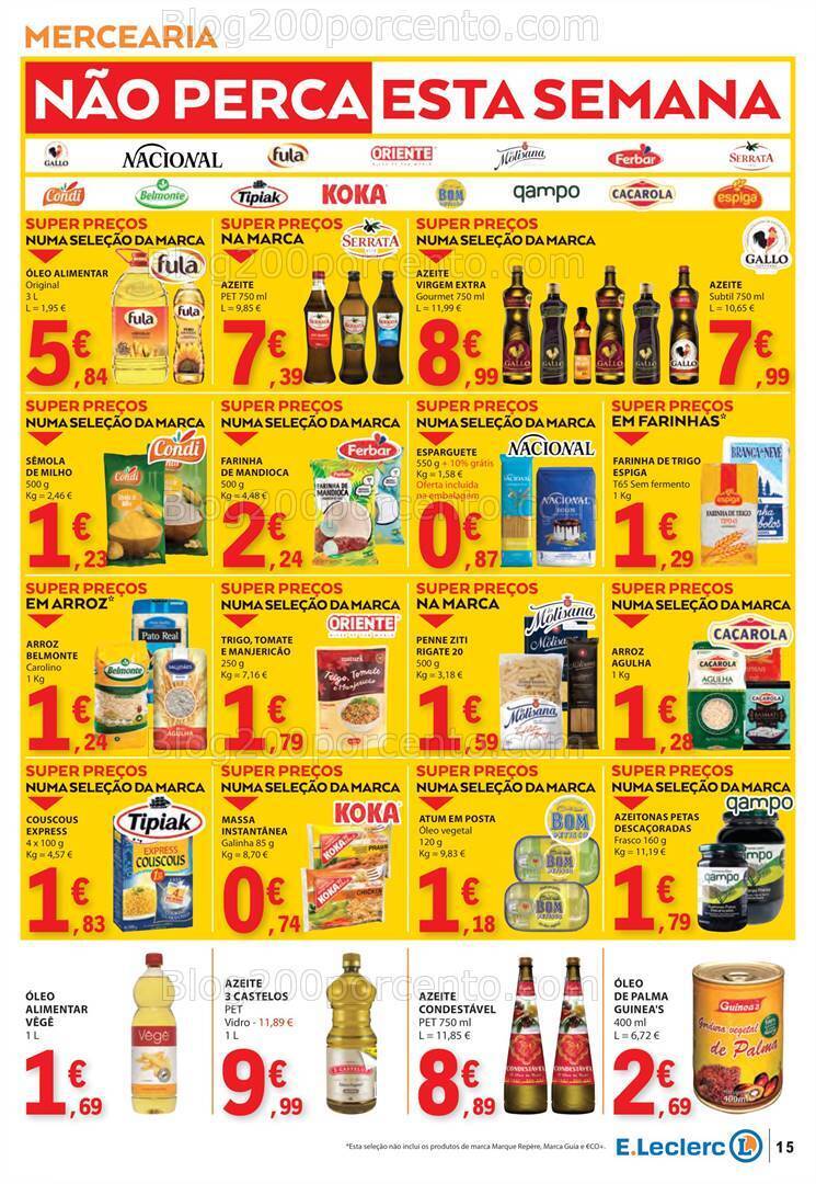 Antevisão Folheto E-LECLERC Promoções de 18 a 24 abril