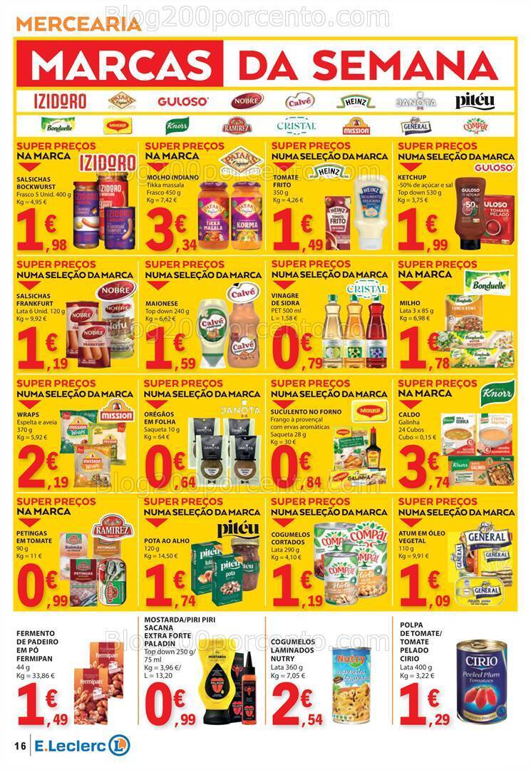 Antevisão Folheto E-LECLERC Promoções de 18 a 24 abril