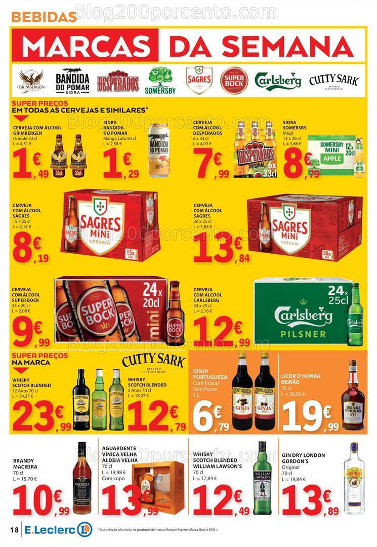Antevisão Folheto E-LECLERC Promoções de 18 a 24 abril