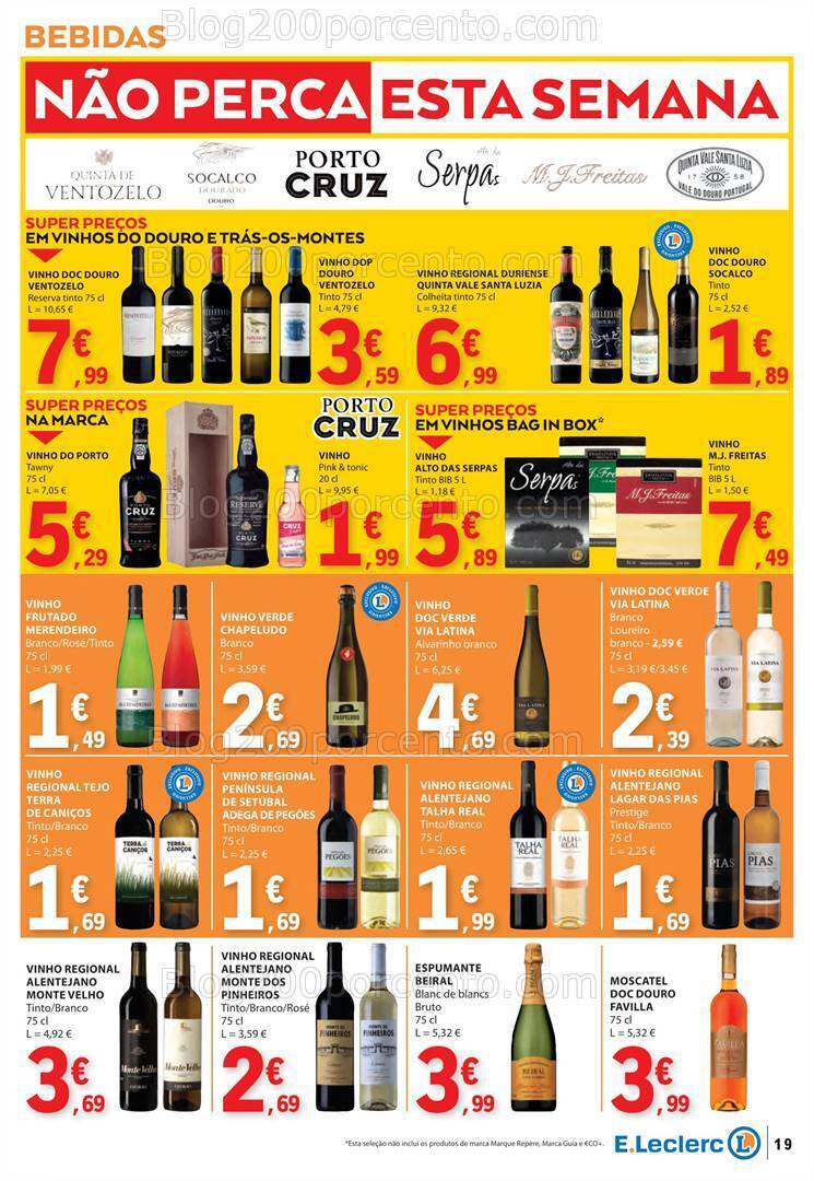 Antevisão Folheto E-LECLERC Promoções de 18 a 24 abril