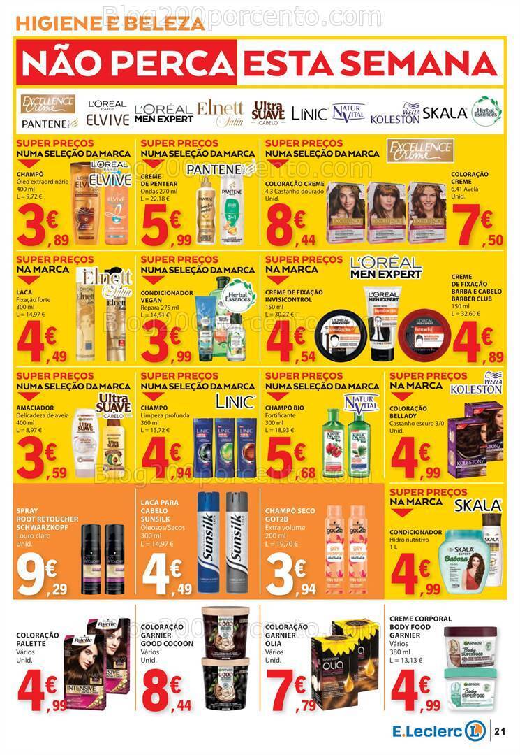 Antevisão Folheto E-LECLERC Promoções de 18 a 24 abril