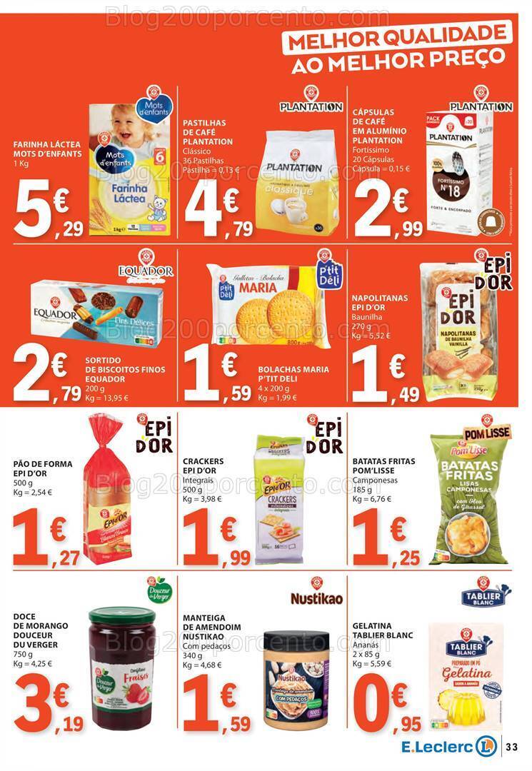 Antevisão Folheto E-LECLERC Promoções de 18 a 24 abril