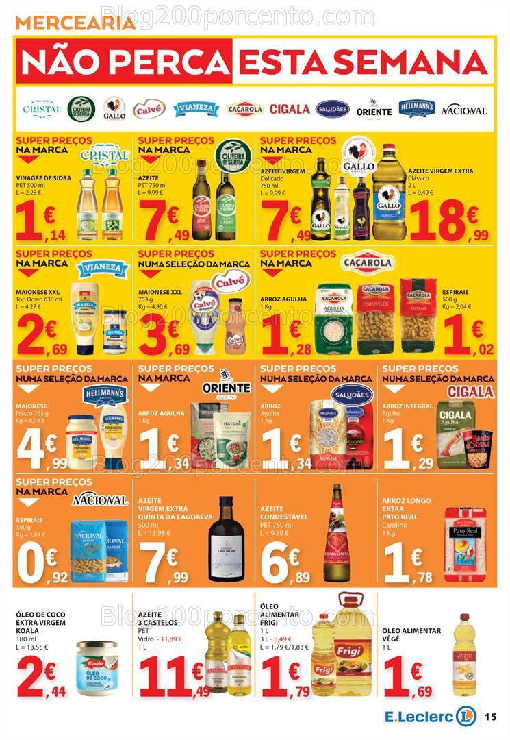 Antevisão Folheto E-LECLERC Promoções de 18 a 24 julho