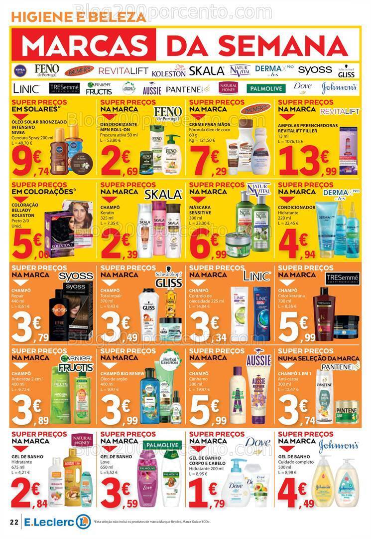 Antevisão Folheto E-LECLERC Promoções de 18 a 24 julho