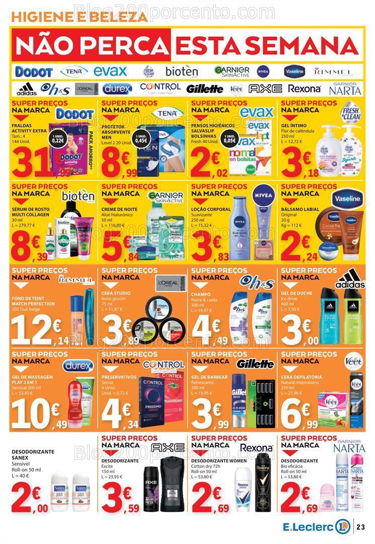 Antevisão Folheto E-LECLERC Promoções de 18 a 24 julho