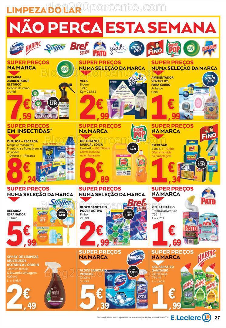 Antevisão Folheto E-LECLERC Promoções de 18 a 24 julho
