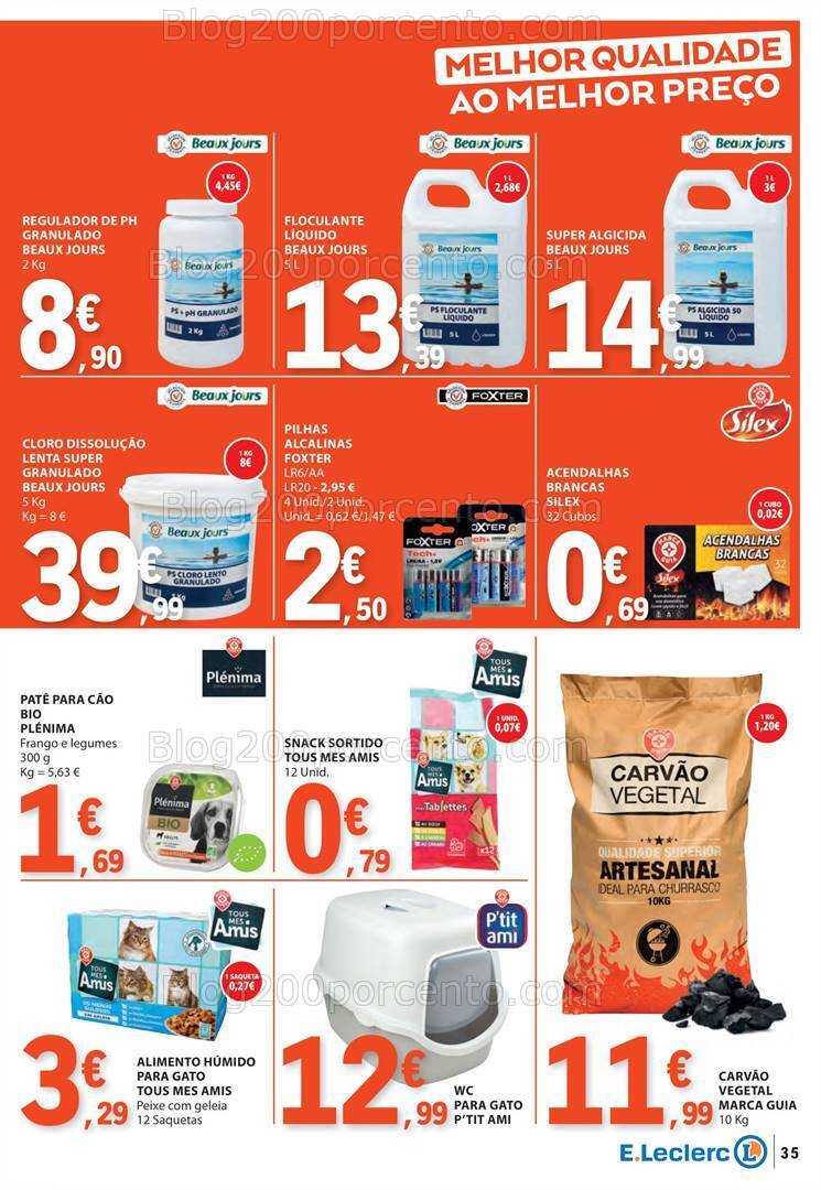 Antevisão Folheto E-LECLERC Marca Própria Promoções de 18 a 24 julho