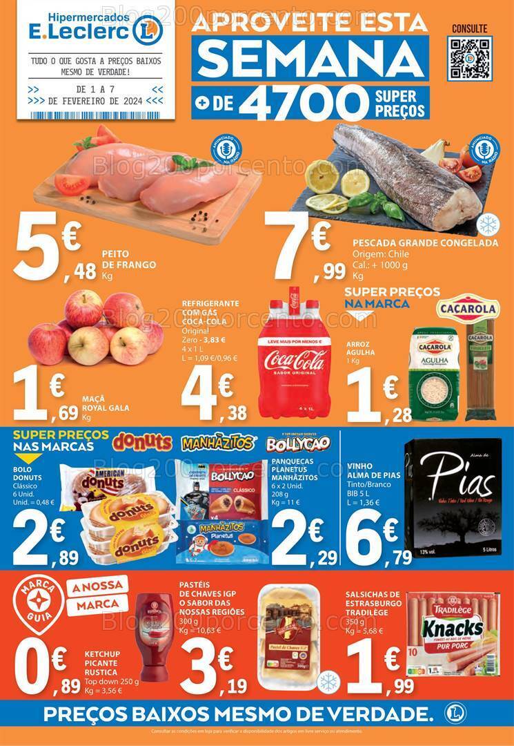 Antevisão Folheto E-LECLERC Promoções de 1 a 7 fevereiro