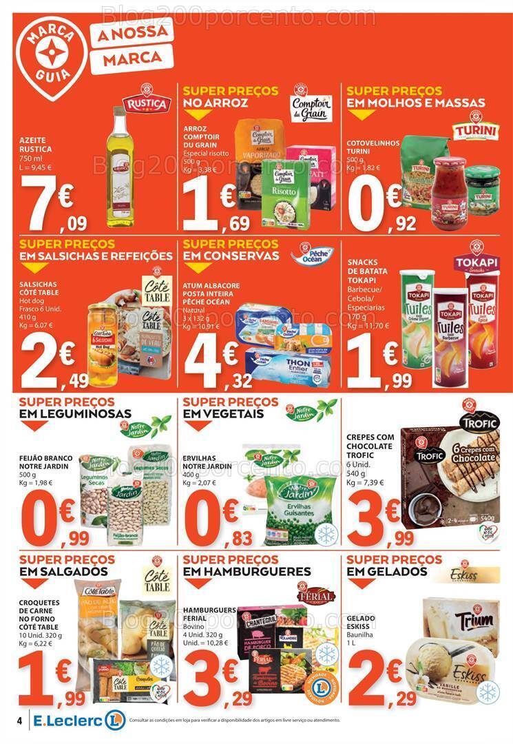Antevisão Folheto E-LECLERC Promoções de 1 a 7 fevereiro