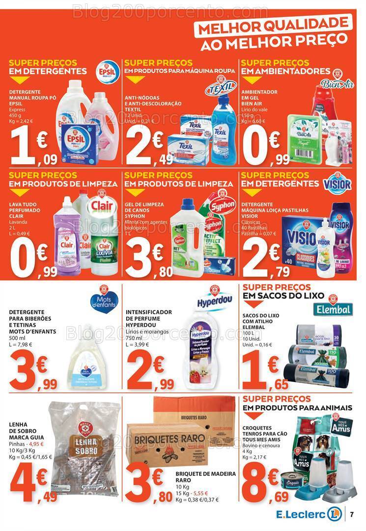 Antevisão Folheto E-LECLERC Promoções de 1 a 7 fevereiro