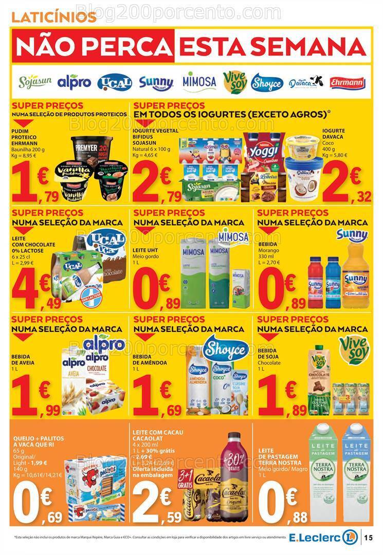 Antevisão Folheto E-LECLERC Promoções de 1 a 7 fevereiro