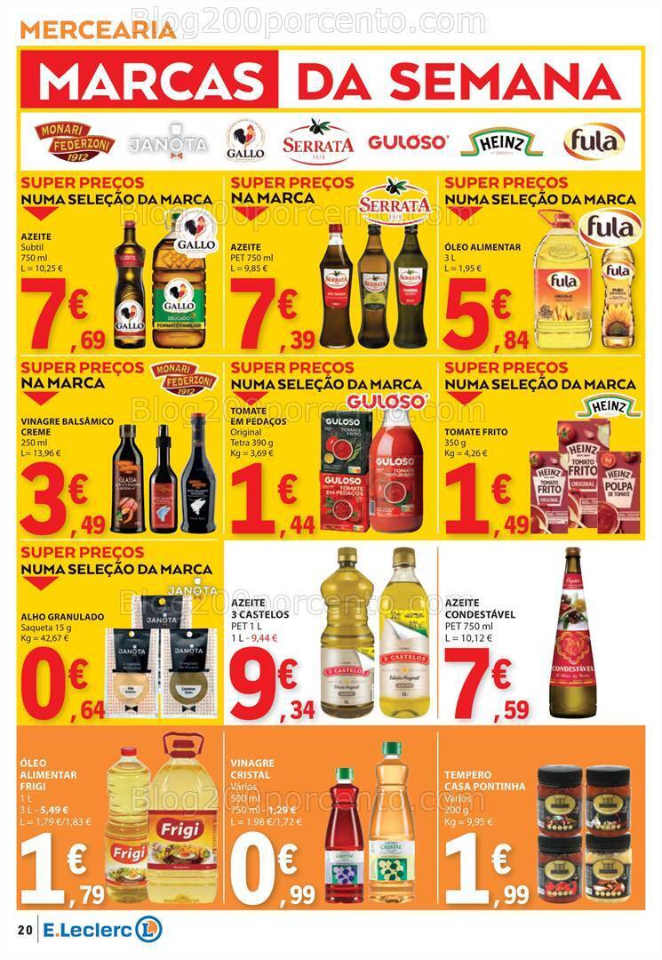 Antevisão Folheto E-LECLERC Promoções de 1 a 7 fevereiro