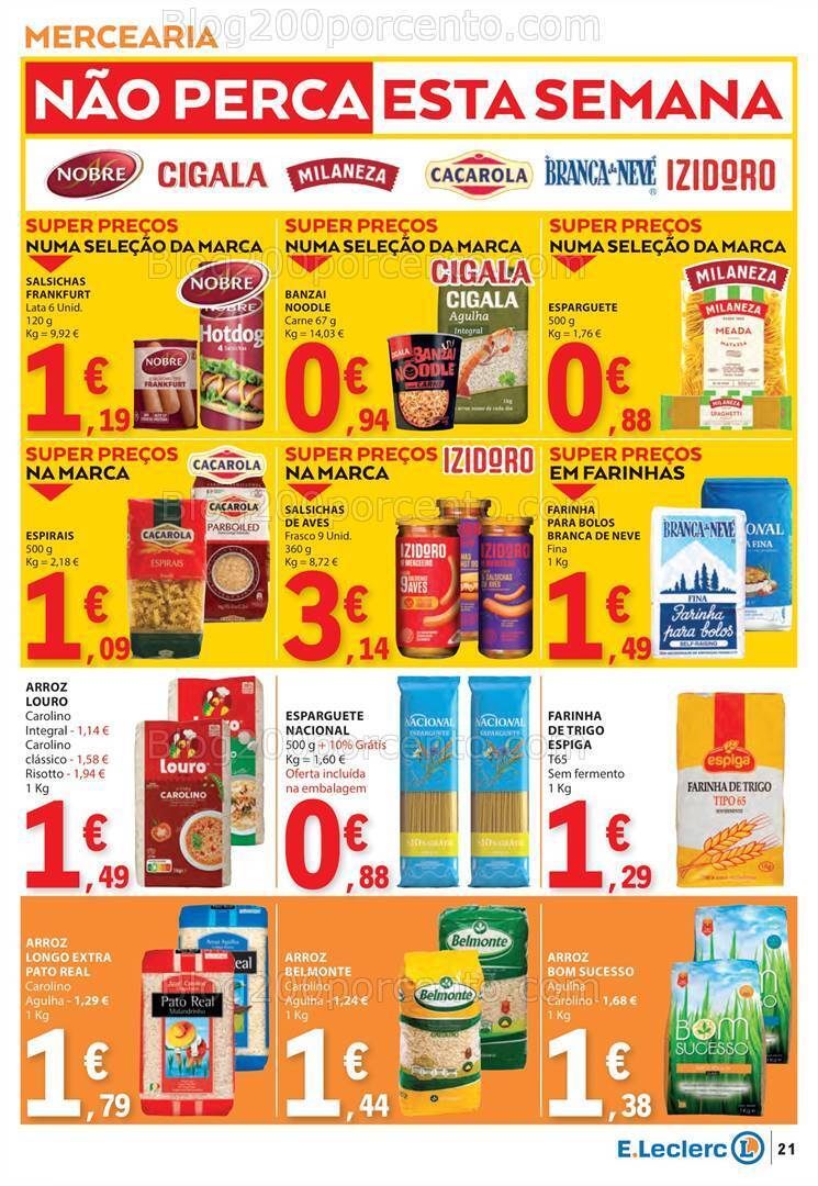 Antevisão Folheto E-LECLERC Promoções de 1 a 7 fevereiro