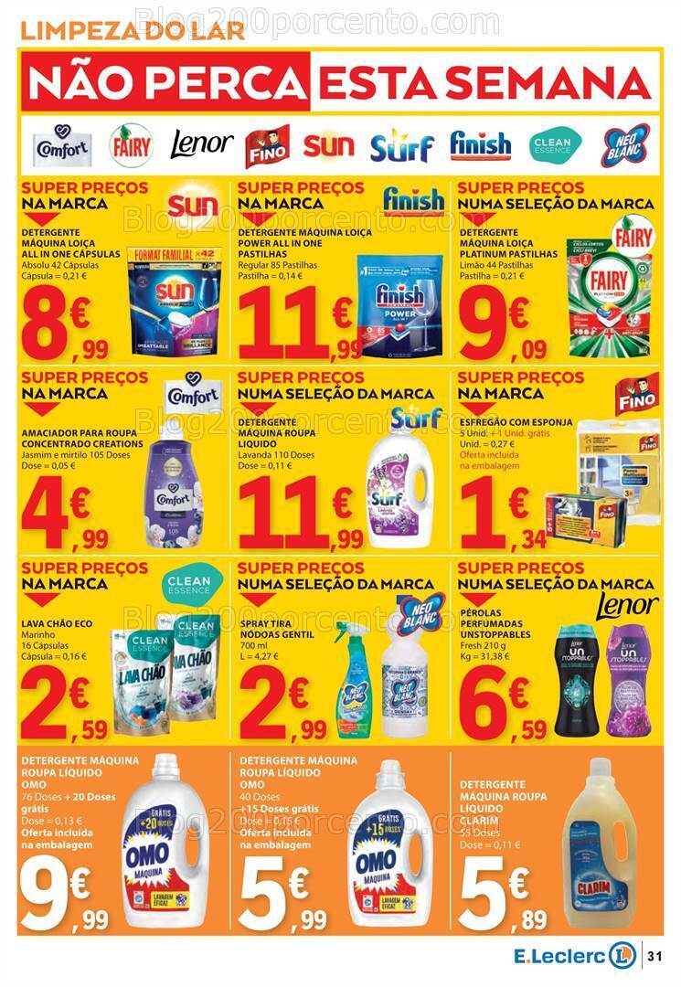 Antevisão Folheto E-LECLERC Promoções de 1 a 7 fevereiro