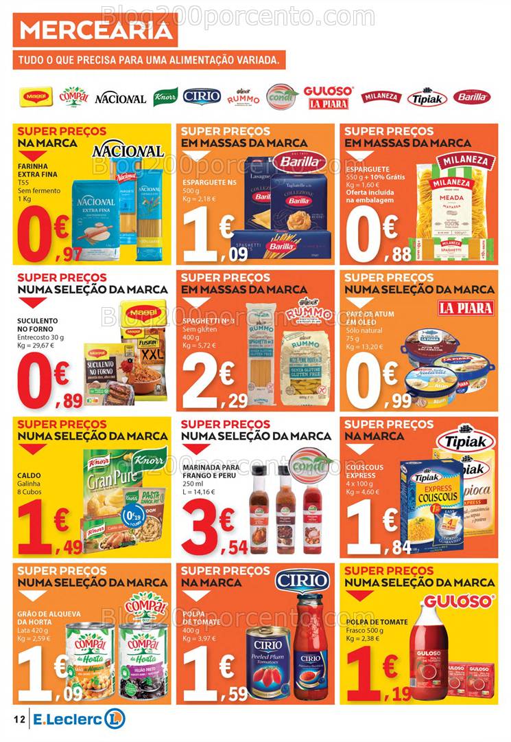 Antevisão Folheto E-LECLERC Promoções de 20 a 26 março