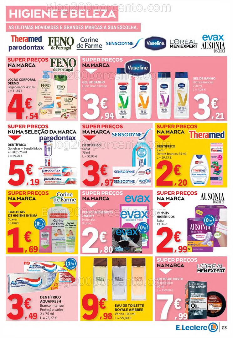 Antevisão Folheto E-LECLERC Promoções de 20 a 26 março