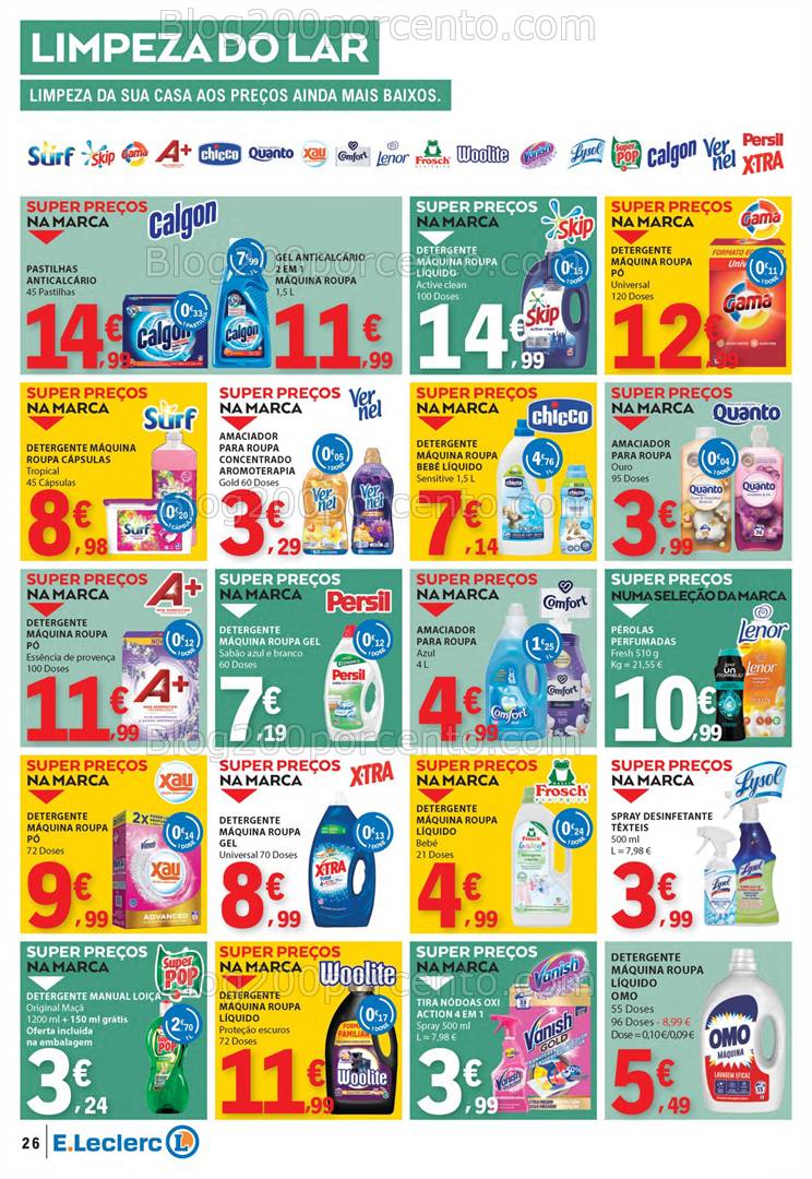 Antevisão Folheto E-LECLERC Promoções de 20 a 26 março