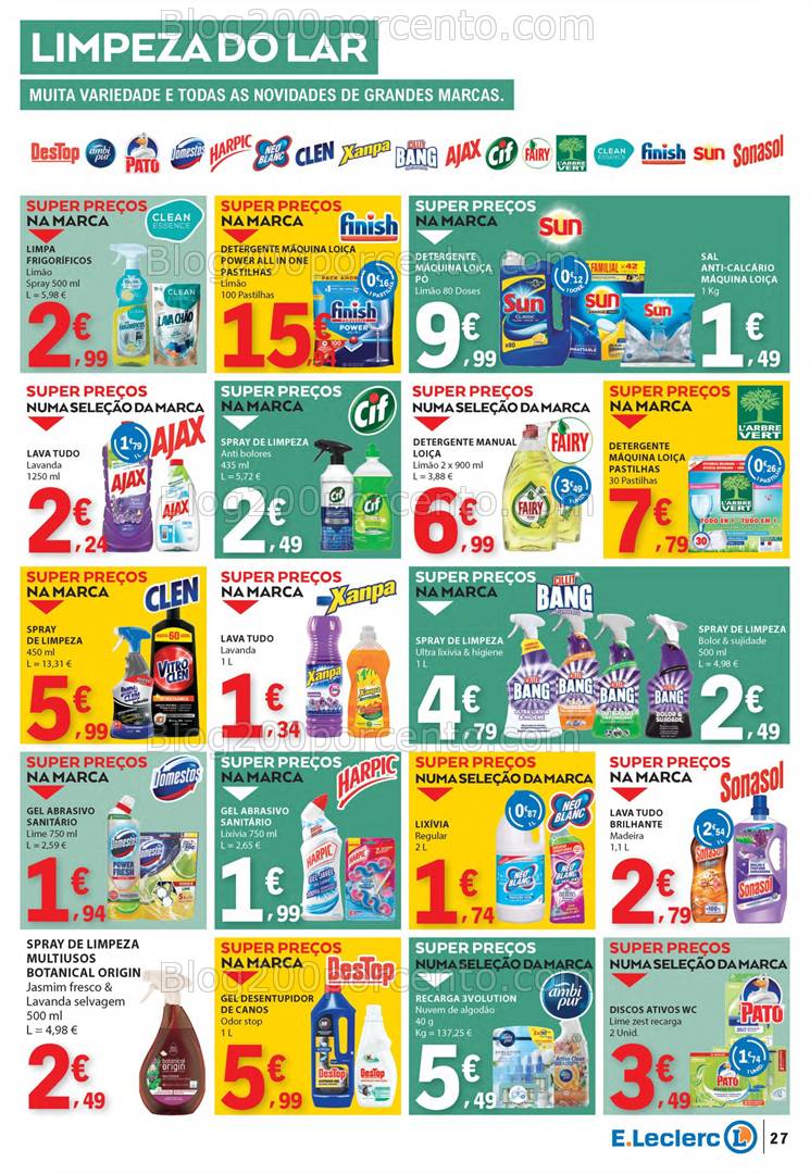 Antevisão Folheto E-LECLERC Promoções de 20 a 26 março