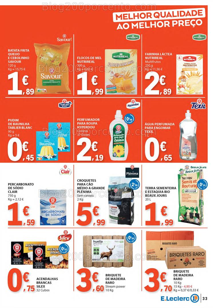 Antevisão Folheto E-LECLERC Especial Marca Própria Promoções de 20 a 26 março