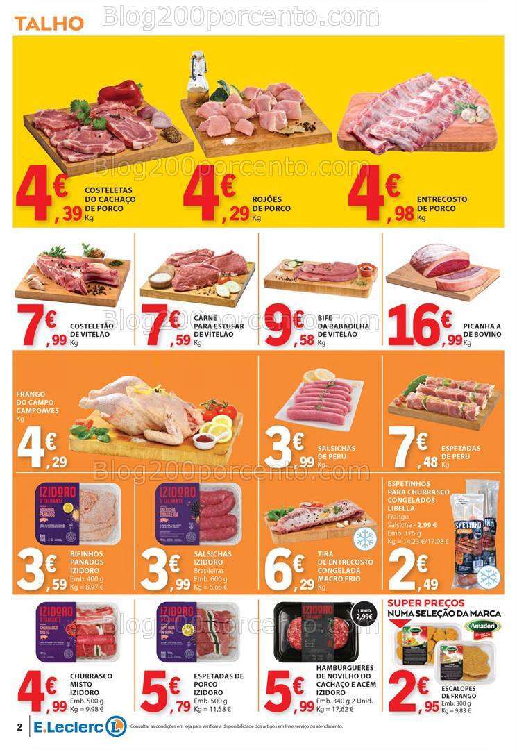 Antevisão Folheto E-LECLERC Promoções de 22 a 28 agosto