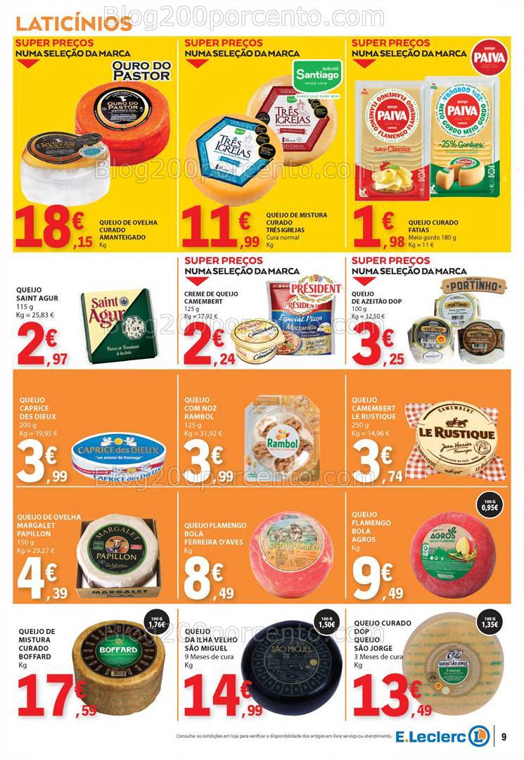 Antevisão Folheto E-LECLERC Promoções de 22 a 28 agosto
